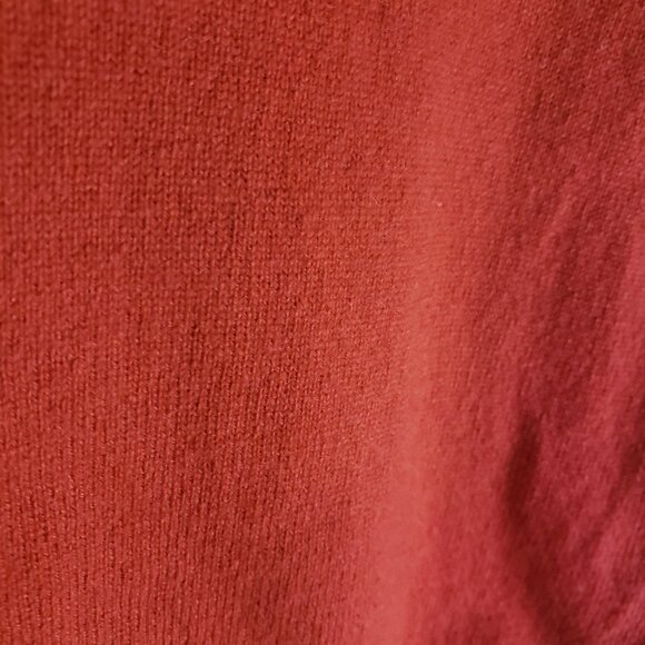 Pure Collection Red Cashmere Pullover Sweater Long Sleeve Womens Size 4 - Picture 6 of 6